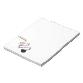 Wavy Rainbow Stripes Leading to Pot of Gold Notitieblok (Linkerzijde)