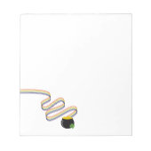Wavy Rainbow Stripes Leading to Pot of Gold Notitieblok (Voorkant)