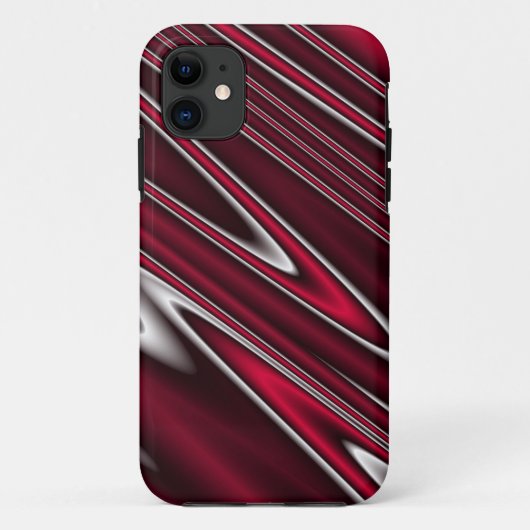 Wavy Red Case-Mate iPhone Case (Achterkant)