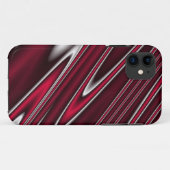 Wavy Red iPhone Case (Achterkant (horizontaal))