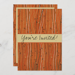 Wavy Red Stripes Japans Abstract Kaart