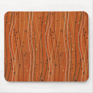 Wavy Red Stripes Japans Abstract Muismat
