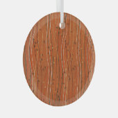 Wavy Red Stripes: moderne Japanse Abstracte kunst Glas Ornament (Voorkant Rechts)