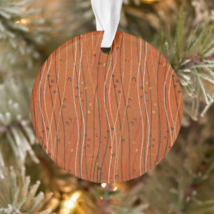 Wavy Red Stripes: moderne Japanse Abstracte kunst Ornament