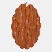 Wavy Red Stripes: moderne Japanse Abstracte kunst Ornament Kaart (Rechts)