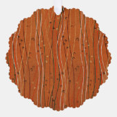 Wavy Red Stripes: moderne Japanse Abstracte kunst Ornament Kaart (Voorkant)