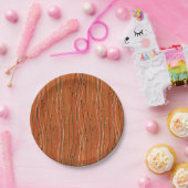 Wavy Red Stripes: moderne Japanse Abstracte kunst Papieren Bordje (Feest)