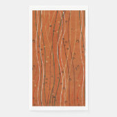 Wavy Red Stripes: moderne Japanse Abstracte kunst Servet (Voorkant)