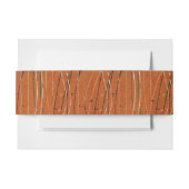 Wavy Red Stripes: moderne Japanse Abstracte kunst Uitnodigingen Wikkel (Voorkant Voorbeeld)