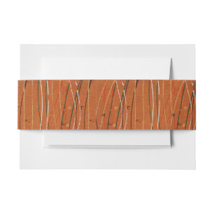 Wavy Red Stripes: moderne Japanse Abstracte kunst Uitnodigingen Wikkel