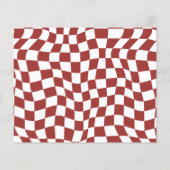 Wavy Retro Kerstfoto Vakantie Budget (Achterkant)