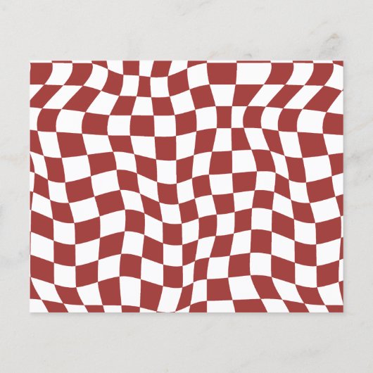 Wavy Retro Kerstfoto Vakantie Budget (Achterkant)