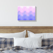 Wavy Roze Paarse Abstract Canvas Afdruk (Insitu (Slaapkamer))
