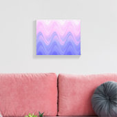 Wavy Roze Paarse Abstract Canvas Afdruk (Insitu (Woonkamer))