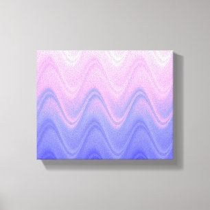 Wavy Roze Paarse Abstract Canvas Afdruk
