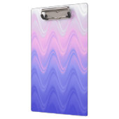 Wavy Roze Paarse Abstract Klembord (Links)