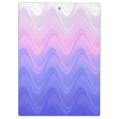 Wavy Roze Paarse Abstract Klembord (Achterkant)