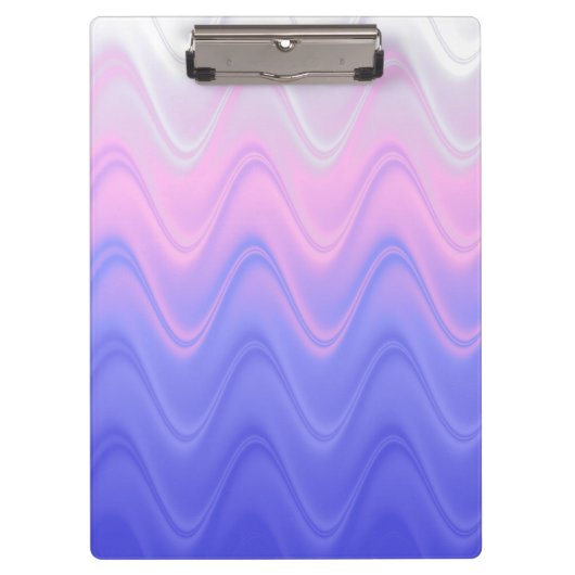 Wavy Roze Paarse Abstract Klembord (Voorkant)