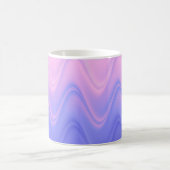 Wavy Roze Paarse Abstract Koffiemok (Center)