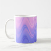 Wavy Roze Paarse Abstract Koffiemok (Links)