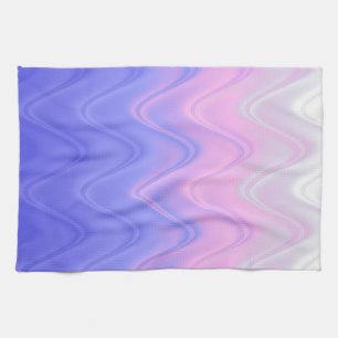 Wavy Roze Paarse Abstract Theedoek