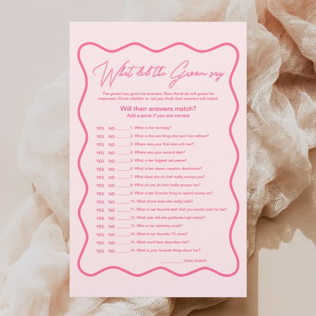 Wavy roze Vrijgezellenfeest wat zei hij? (Creator heeft geüpload)