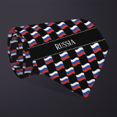 Wavy Rusland Vlag patroon Stropdas