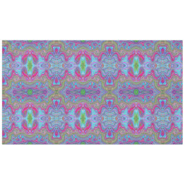 Wavy Sky Blue Multicolored Trippy Pattern Tafelkleed