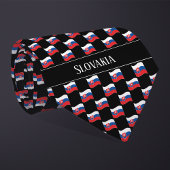 Wavy Slovakia Flag Pattern  Stropdas
