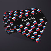 Wavy Slovenia Flag Pattern  Stropdas