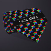 Wavy South Africa Flag Pattern  Stropdas