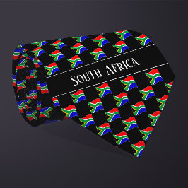 Wavy South Africa Flag Pattern Stropdas