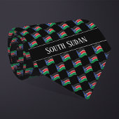 Wavy South Sudan Flag Pattern  Stropdas
