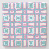 Wavy Square Limestone Onderzetters (Voorkant)