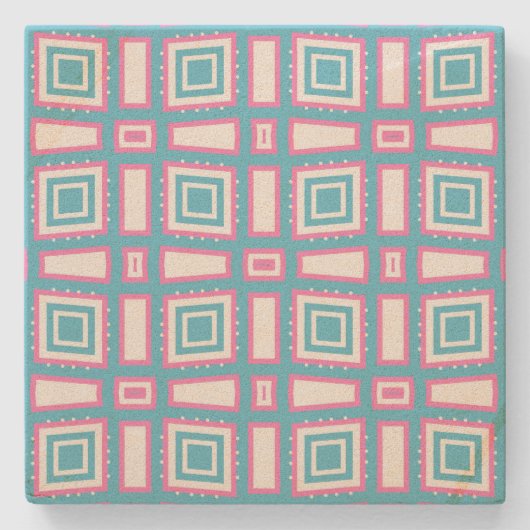 Wavy Square Sandstone Onderzetters (Voorkant)