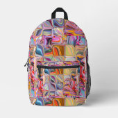 Wavy Squares of Time Bedrukte Rugzak (Voorkant)