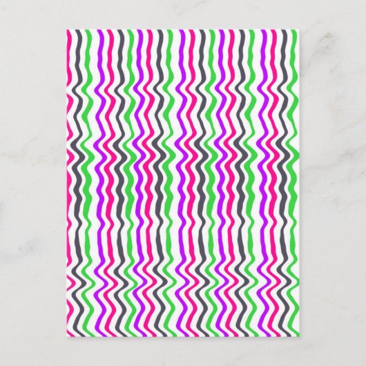 Wavy Stripe 2014 Briefkaart (Voorkant)