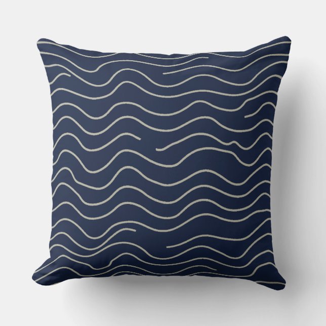 Wavy Stripe Kussen (Voorkant)