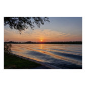 Wavy sunset perfect poster (Voorkant)