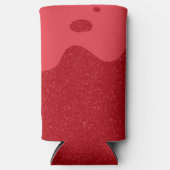 Wavy Tomato Red Custom Can Cooler (Voorkant)