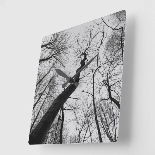 Wavy_Tree_Clock Vierkante Klok (Hoek)