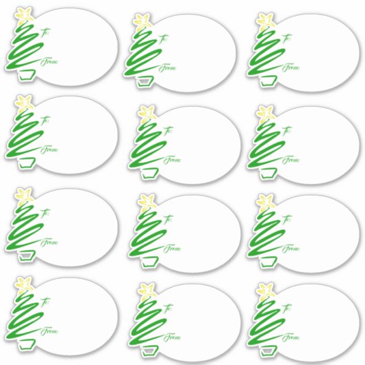 Wavy tree gift labels (Voorkant)