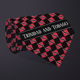 Wavy Trinidad and Tobago Flag Pattern  Stropdas