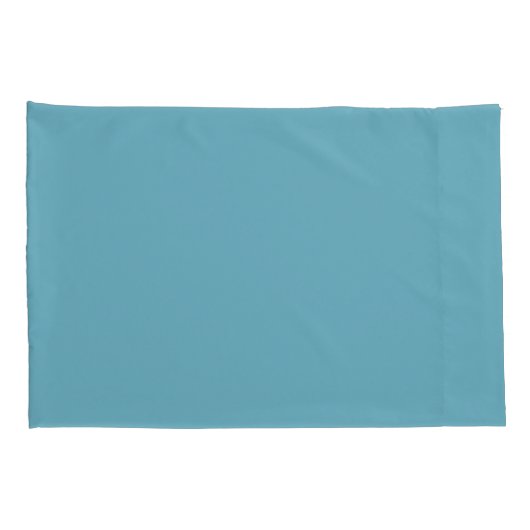 Wavy Turquoise en White Stripes Kussensloop (Achterkant-Rechts)