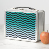 Wavy Turquoise Stripes (In situ)