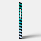 Wavy Turquoise Stripes Case-Mate iPhone Case (Achterkant / Links)