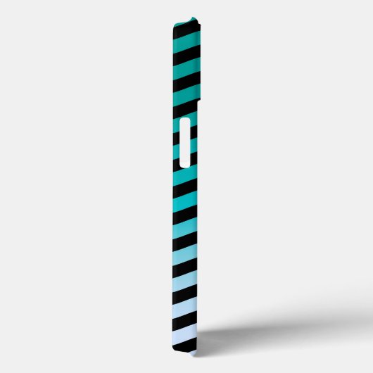 Wavy Turquoise Stripes Case-Mate iPhone Case (Achterkant / Rechts)