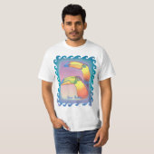 Wavy Two Toucans T-shirt (Voorkant volledig)