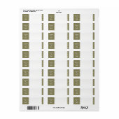 Wavy U Kies Kleur/Voedsel & Opslagetiketten Etiket (Full Sheet)