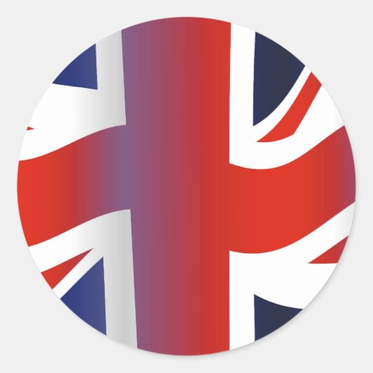 Wavy UK Ronde Sticker (Voorkant)